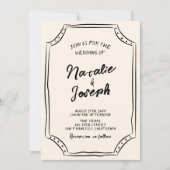 Handgeschreven krabbel unieke moderne eigenzinnige kaart (Voorkant)