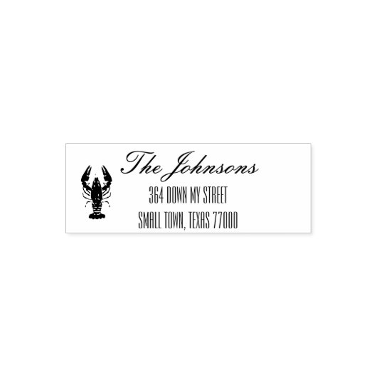 Handgeschreven kruipvis met scripts  zelfinktende stempel (Design)