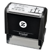 Handgeschreven kruis zelfinktende stempel (Product)