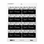 Handgeschreven labels voor Dalmatische printen (Full Sheet)