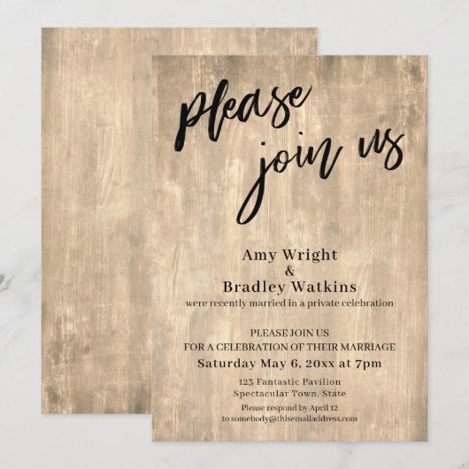 Handgeschreven, Landelijk Graag Van U Presenteren  Kaart (Voorkant / Achterkant)