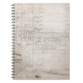  handgeschreven ledger notitieboek (Voorkant)