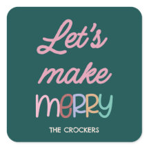 Handgeschreven Lets Make Merry