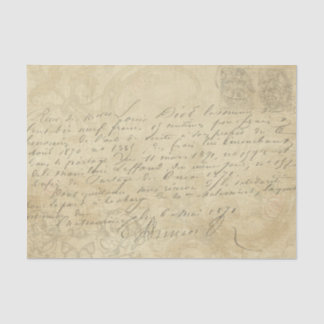  handgeschreven letter script decoupage tissuepapier