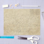  handgeschreven letter script decoupage tissuepapier (Craft)