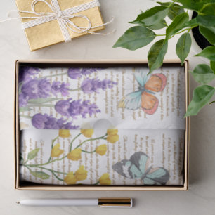  handgeschreven letters Botanical White Tissuepapier