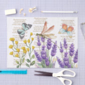  handgeschreven letters Botanical White Tissuepapier (Craft)