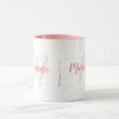 handgeschreven lettertype monogrammen naam / monog mok (Midden)