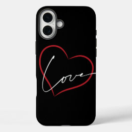 handgeschreven liefdesposter  iPhone 16 plus hoesje