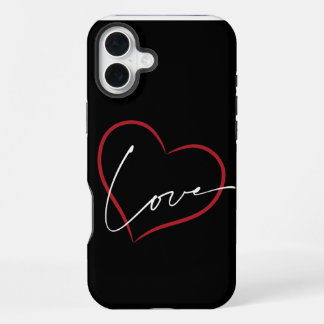 handgeschreven liefdesposter  iPhone 16 plus hoesje