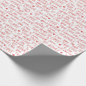 Handgeschreven liefdesschrift typografie cadeaupapier (Hoek)