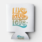 Handgeschreven live-liefdeslachttypografie Citaat Blikjeskoeler (Achterkant)