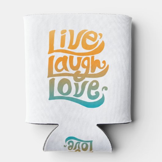 Handgeschreven live-liefdeslachttypografie Citaat Blikjeskoeler (Achterkant)