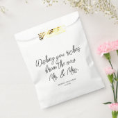 Handgeschreven loterij Ticket Wedding Favor Bag Bedankzakje (Gezegeld)