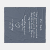 Handgeschreven Love Letter of Message Fleece Deken (Voorkant (Horizontaal))