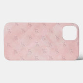 Handgeschreven LOVE op Faded roze achtergrond Case-Mate iPhone Case (Achterkant (horizontaal))