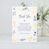 Handgeschreven Main Squeeze Baby Shower Bedankt (Staand voorkant)