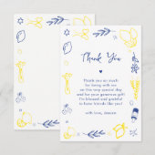 Handgeschreven Main Squeeze Baby Shower Bedankt (Voorkant / Achterkant)
