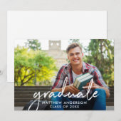 Handgeschreven Manuscript Afstuderen het Afstudere Aankondiging (Voorkant / Achterkant)