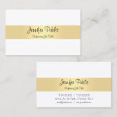 Handgeschreven Manuscript Gold Modern Minimalistis Visitekaartje (Voorkant / Achterkant)