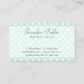 Handgeschreven Manuscript Modern Elegant Groen Wit Visitekaartje (Achterkant)