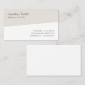 Handgeschreven Manuscript Modern Minimalist Profes Visitekaartje (Voorkant / Achterkant)