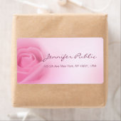 Handgeschreven Manuscript Moderne Roze Roze Sjablo Etiket (Insitu)