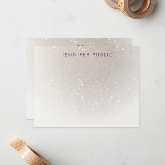 Handgeschreven Manuscript Monogrammed de Sjabloon  (Voorkant / Achterkant in situ)