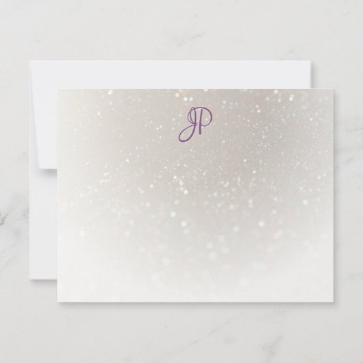 Handgeschreven Manuscript Monogrammed de Sjabloon (Achterkant)