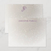 Handgeschreven Manuscript Monogrammed de Sjabloon  (Voorkant / Achterkant)