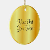 Handgeschreven Manuscript Sjabloon Gold Kijk Trend Keramisch Ornament (Rechts)