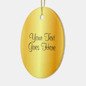 Handgeschreven Manuscript Sjabloon Gold Metallic l Keramisch Ornament (Links)