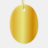 Handgeschreven Manuscript Sjabloon Gold Metallic l Keramisch Ornament (Achterkant)