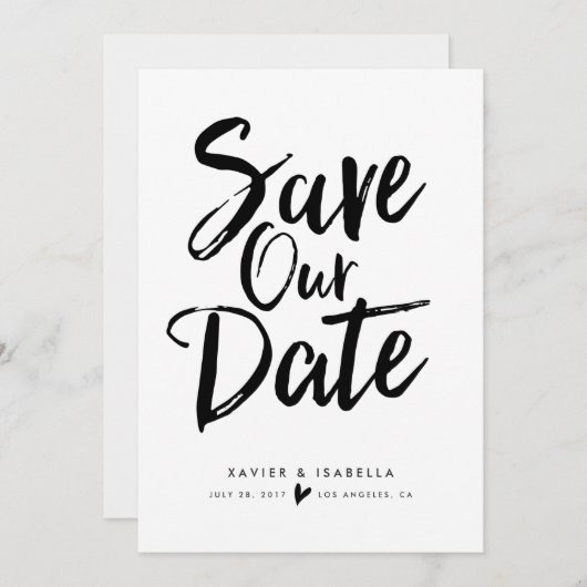 Handgeschreven manuscript sparen de Aankondiging v (Voorkant / Achterkant)