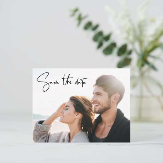 Handgeschreven Manuscript sparen de datum Moderne  Briefkaart (Staand voorkant)