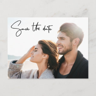 Handgeschreven Manuscript sparen de datum Moderne  Briefkaart