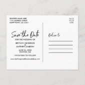 Handgeschreven Manuscript sparen de Foto van het D Briefkaart (Achterkant)