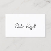 Handgeschreven Manuscript van de Handtekening Zwar Visitekaartje (Voorkant)