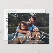 Handgeschreven Manuscript verander de Datum Nieuwe Briefkaart (Voorkant / Achterkant)