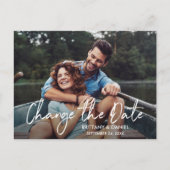 Handgeschreven Manuscript verander de Datum Nieuwe Briefkaart (Voorkant)