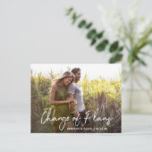 Handgeschreven Manuscript Verandering van de Foto  Briefkaart (Staand voorkant)