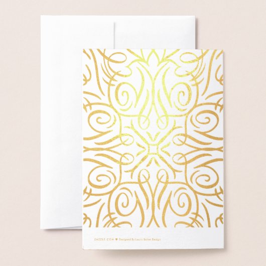 Handgeschreven Mazel Tov Gefeliciteerd Folie Kaarten (Met envelop)