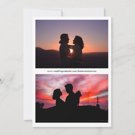 handgeschreven medaillon Foto Save The Date (Achterkant)