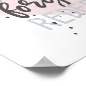 Handgeschreven met briefterende verkorte verrekeni poster (Hoek)