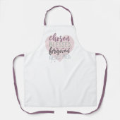 Handgeschreven met briefterende verkorte verrekeni schort (Voorkant)