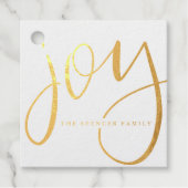 Handgeschreven met persoonlijke titel Gold Bedankjes Labels (Voorkant)