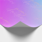 Handgeschreven met prettig kerstfeest als gradiënt cadeaupapier (Hoek)