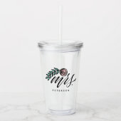 Handgeschreven mevrouw Jouw naam Acryl Drinkbeker (Voorkant)