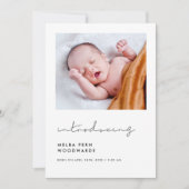 Handgeschreven minimalist Introductie van nieuwe b Aankondiging (Voorkant)