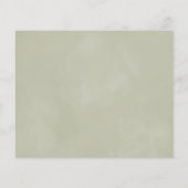 Handgeschreven minimalistische bruidsbruiloft rece (Achterkant)